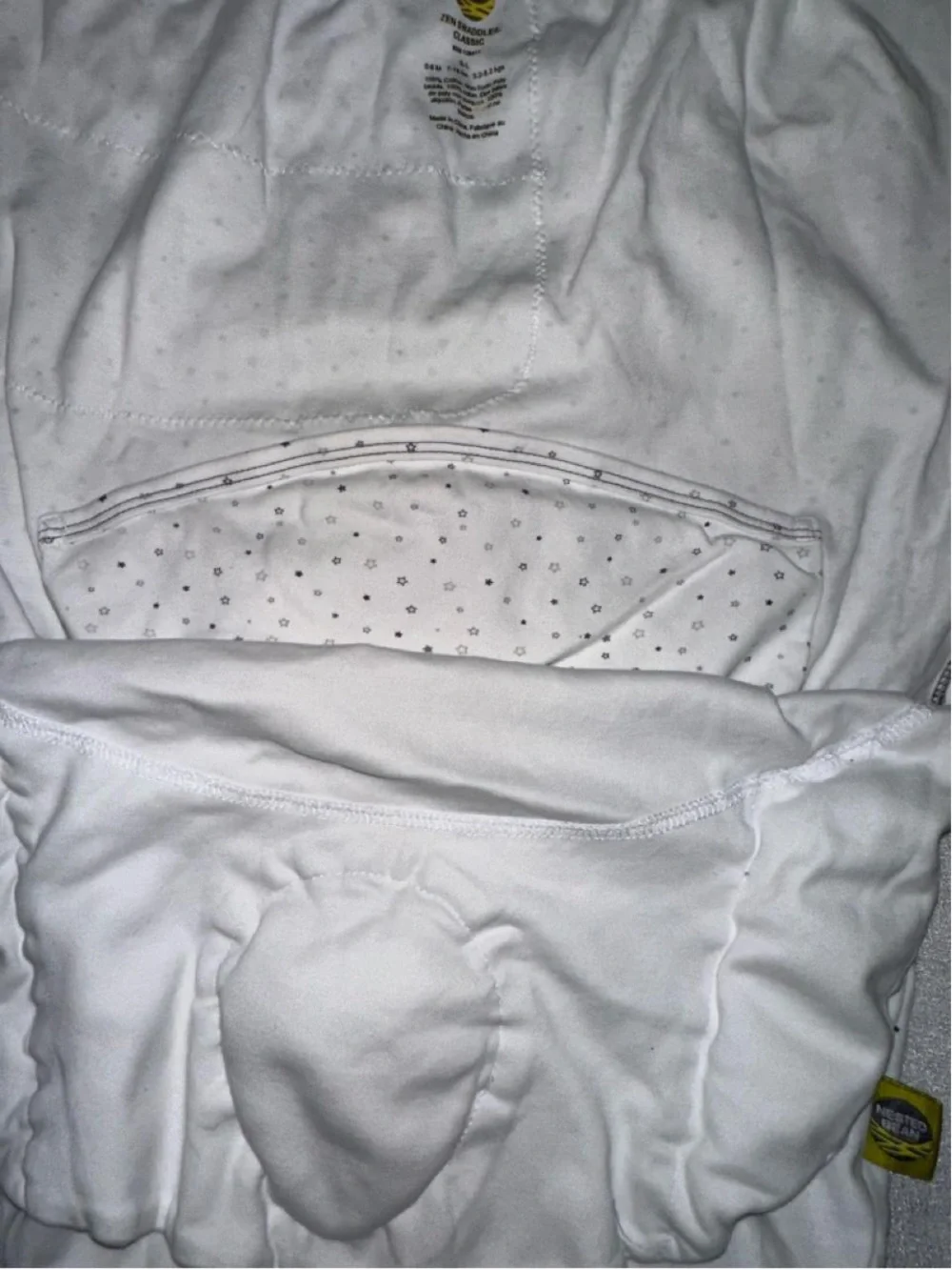White Polka Dot Baby Swaddle Sack